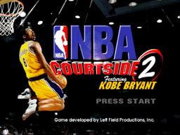 NBA Courtside 2 - Featuring Kobe Bryant Title Screen